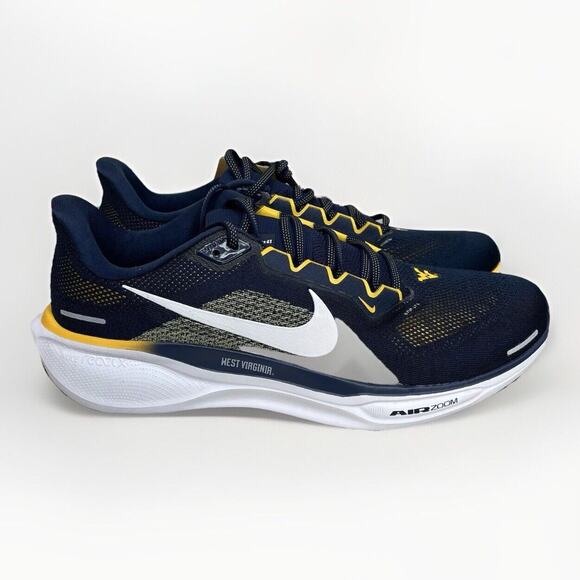 Nike Air Zoom Pegasus 41 West Virginia Mountaineers Shoes FZ5153-400 Men Size 13